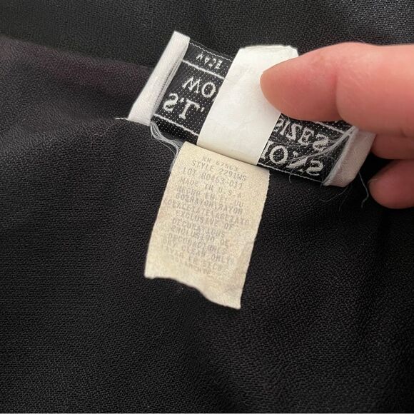 SL FASHIONS Vintage Black Dress Gold Embellished Plus Size 22W VINTAGE - Picture 6 of 10